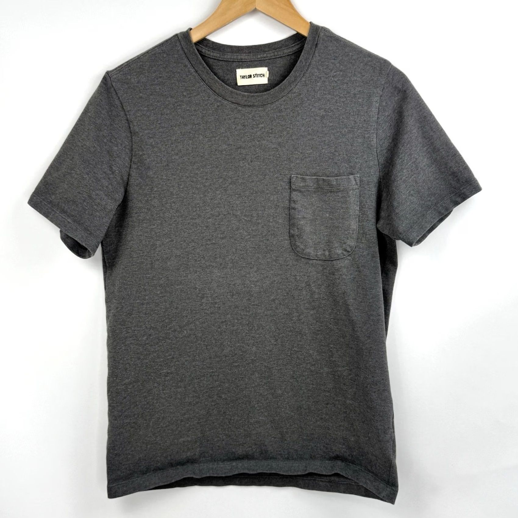 Taylor Stitch Taylor Stitch Mens T-Shirt Pocket Gray 38 Small Heavy Bag Tee Shirt Crew Neck Short Sleeve Cotton Knit Regular Cotton Blend Men 70s? Size US M / EU 48-50 / 2 - 2 Thumbnail