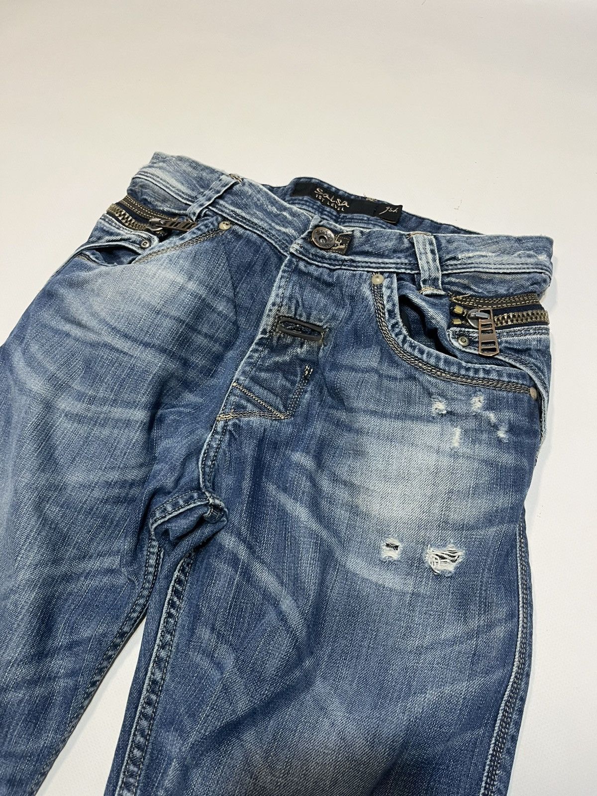If Six Was Nine Vintage Distressed If Six Was Nine LGB Style Y2K Jeans Size 29" - 3 Thumbnail