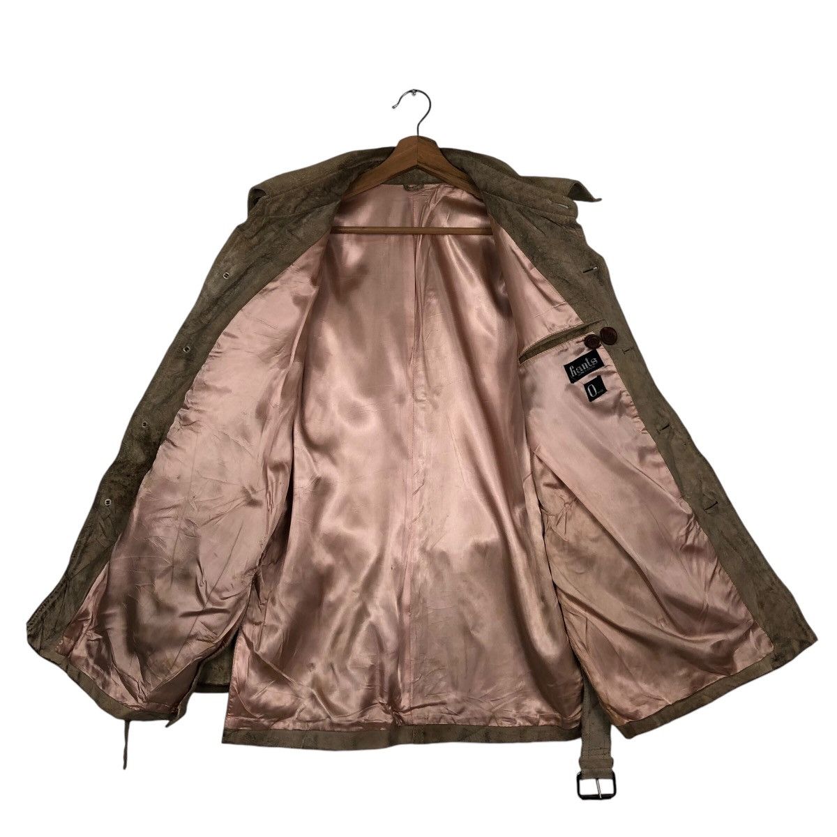 Japanese Brand × Vintage 📌Vintage Belted Leather Jacket Biker Hants Issey Miyake Size US M / EU 48-50 / 2 - 14 Thumbnail