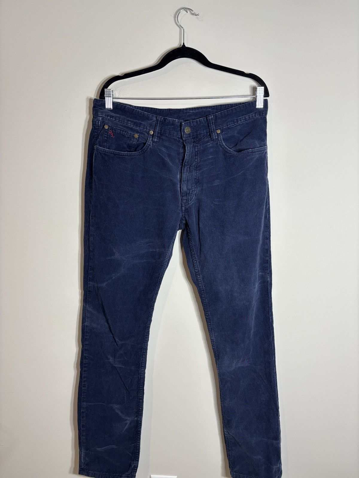 Polo Ralph Lauren Polo Ralph Lauren Blue Corduroy Pants Old Money Academia 34 Size US 34 / EU 50 - 1 Thumbnail