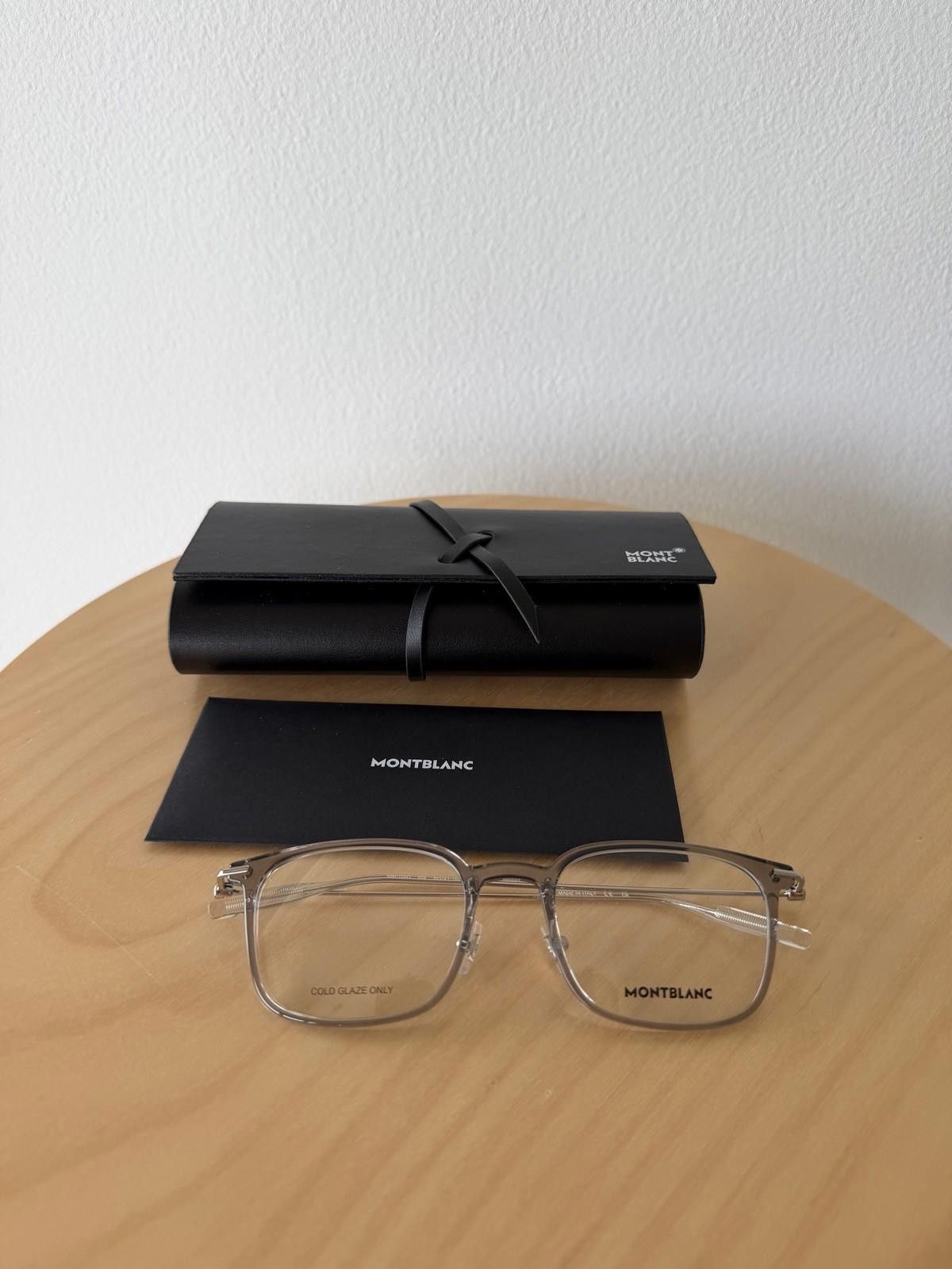 Montblanc New montblanc optical glasses frames eyeglasses MB0100O 002 Size ONE SIZE - 1 Thumbnail