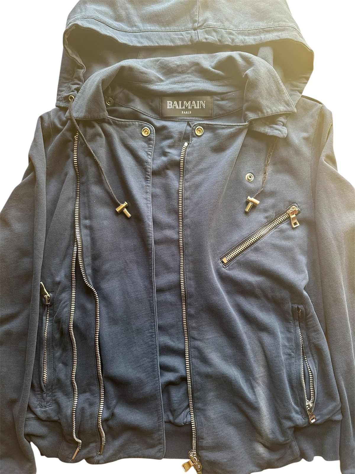 Balmain Balmain SS11 Asymmetrical Biker Jacket Size US L / EU 52-54 / 3 - 7 Thumbnail
