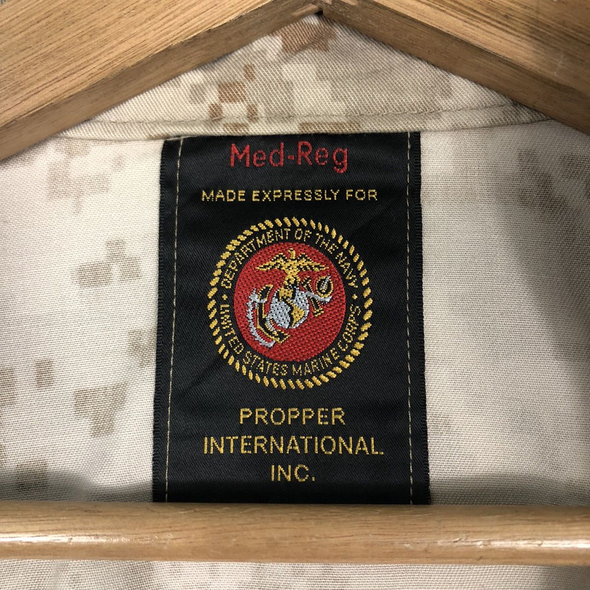 Vintage 🔥Vintage Military Chore Jacket Cargo Pocket Marines Navy Size US M / EU 48-50 / 2 - 17 Thumbnail