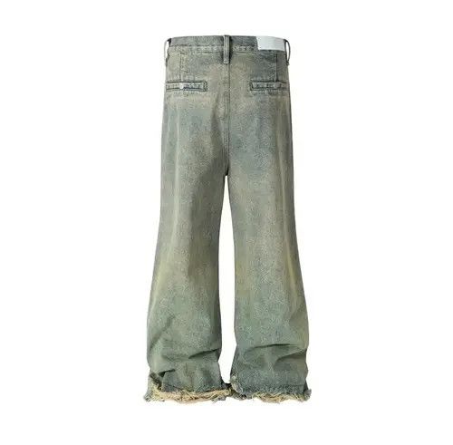 VIBE Vintage street hip-hop washed and faded micro flare jeans Size US 33 - 2 Thumbnail