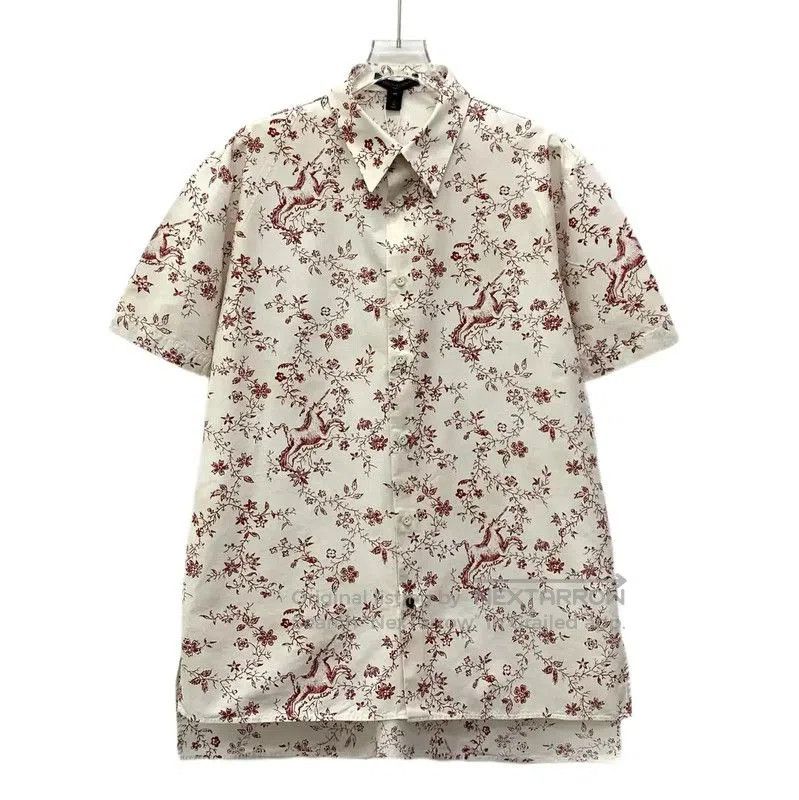 Louis Vuitton Louis Vuitton Beige Floral Cotton Shirt for Women . Size XXS / US 00 / IT 34 - 1 Thumbnail