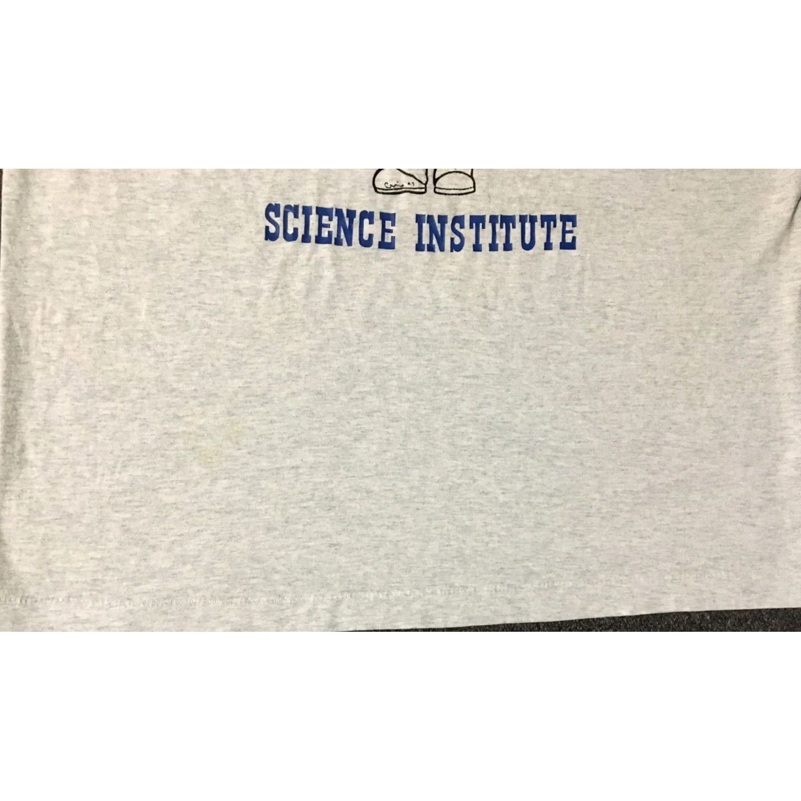 Vintage VINTAGE Mesa College Science Institute Faded Distressed Shirt L Gray Crew Neck Short Sleeve University College Grunge 90s Mens T-Shirt Size US L / EU 52-54 / 3 - 5 Thumbnail