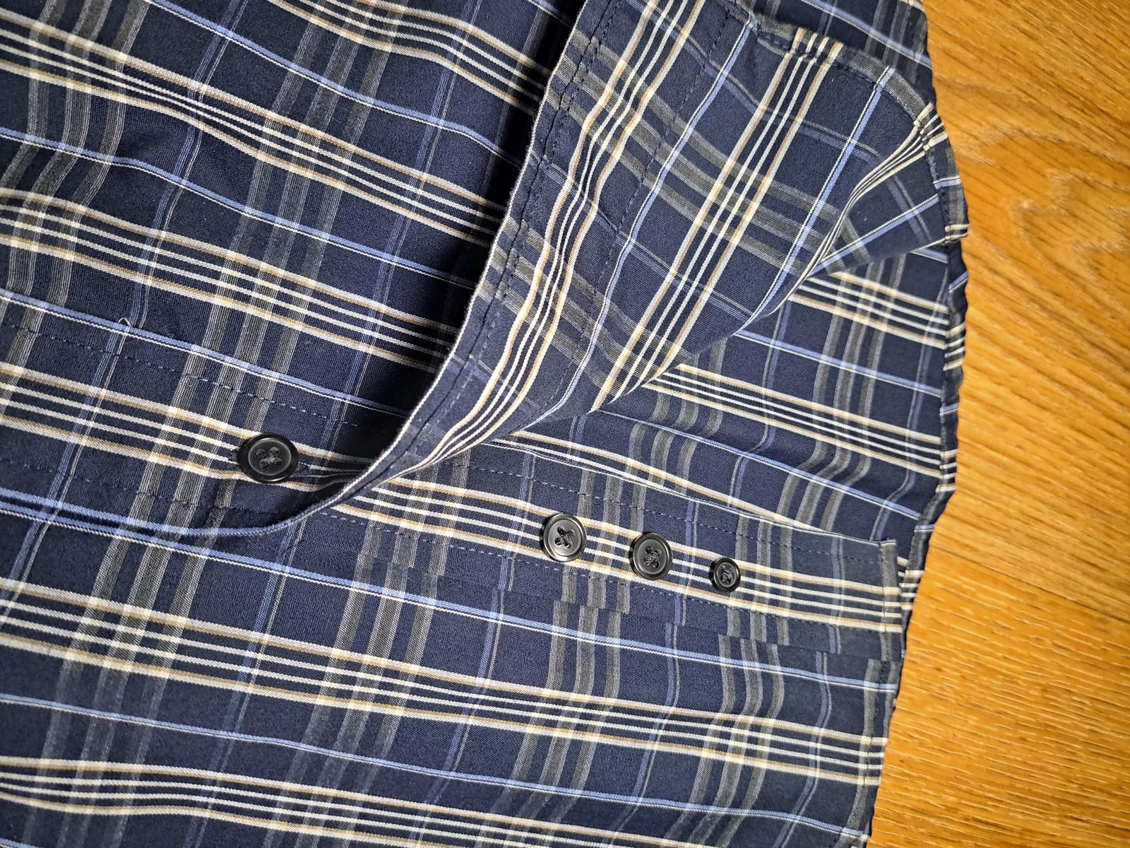Covington Covington Button Up Shirt Mens Small 34-36 Navy Plaid Cotton Size US S / EU 44-46 / 1 - 3 Thumbnail