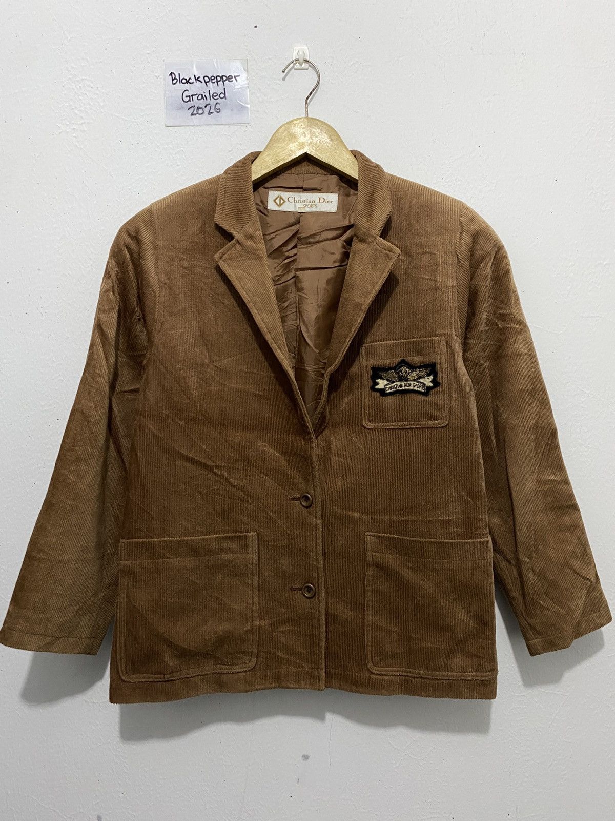 Dior Vintage Christian Dior Sports Curduroy Blazer Size US S / EU 44-46 / 1 - 1 Thumbnail