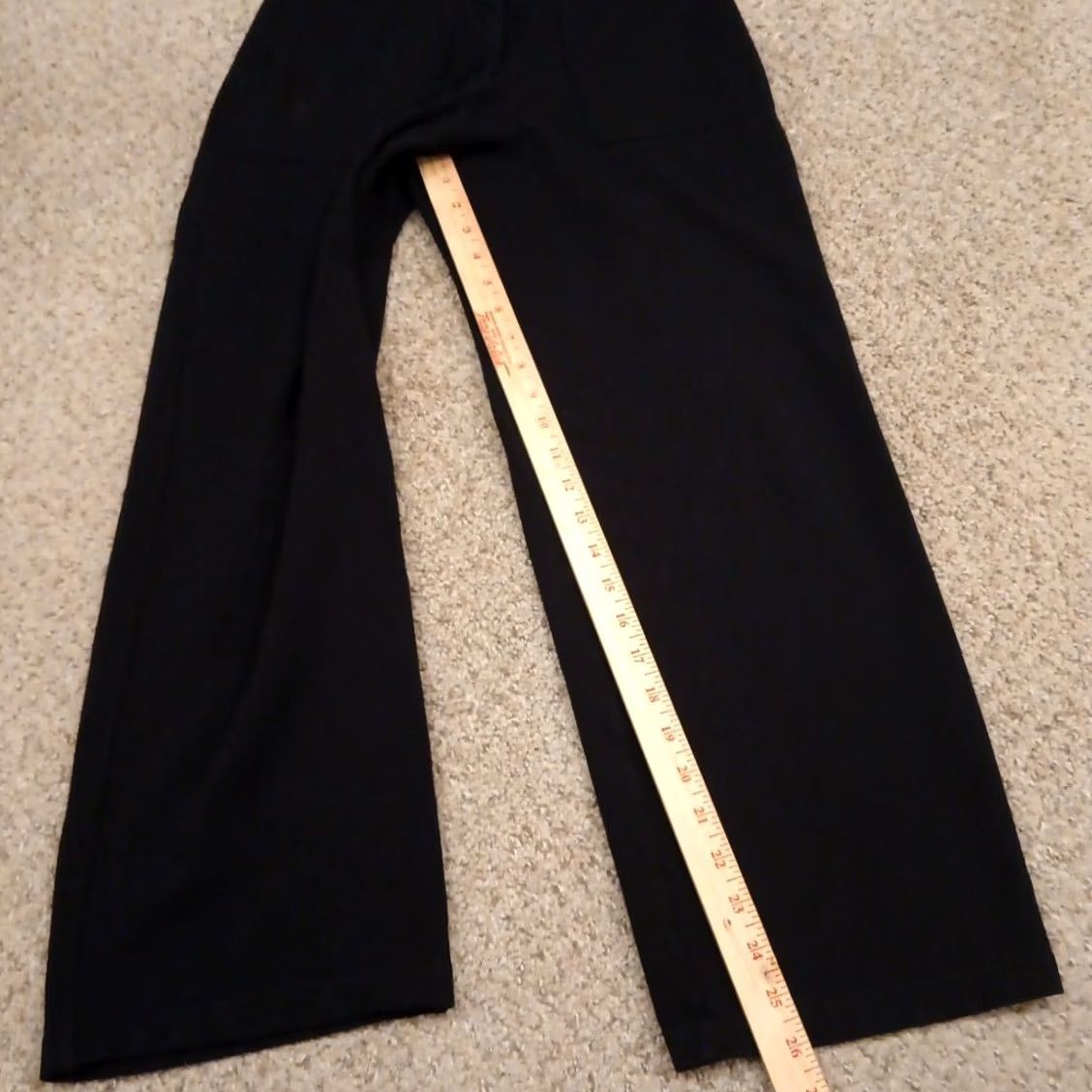 J. Jill J.Jill Cropped Pants Womens Size 6 Black Pockets 26x26 Mid Rise Nylon Rayon Spandex Flat Front Straight Inseam 26 Pants Women Size 28" / US 6 / IT 42 - 5 Thumbnail