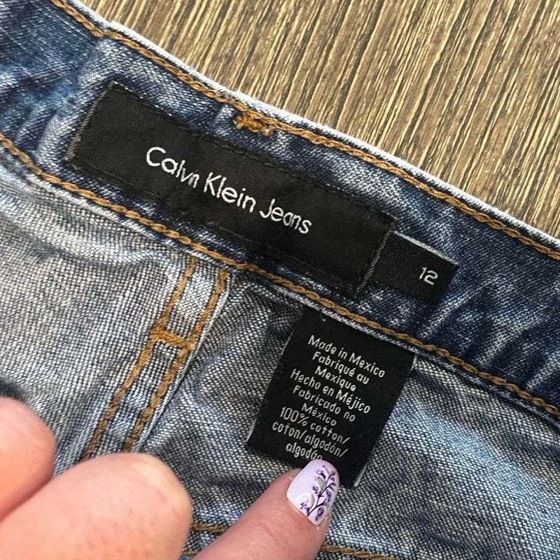 Calvin Klein Calvin Klein Jeans Womens High Rise Shorts Blue Size 12 Size 34" / US 12 / IT 48 - 5 Thumbnail