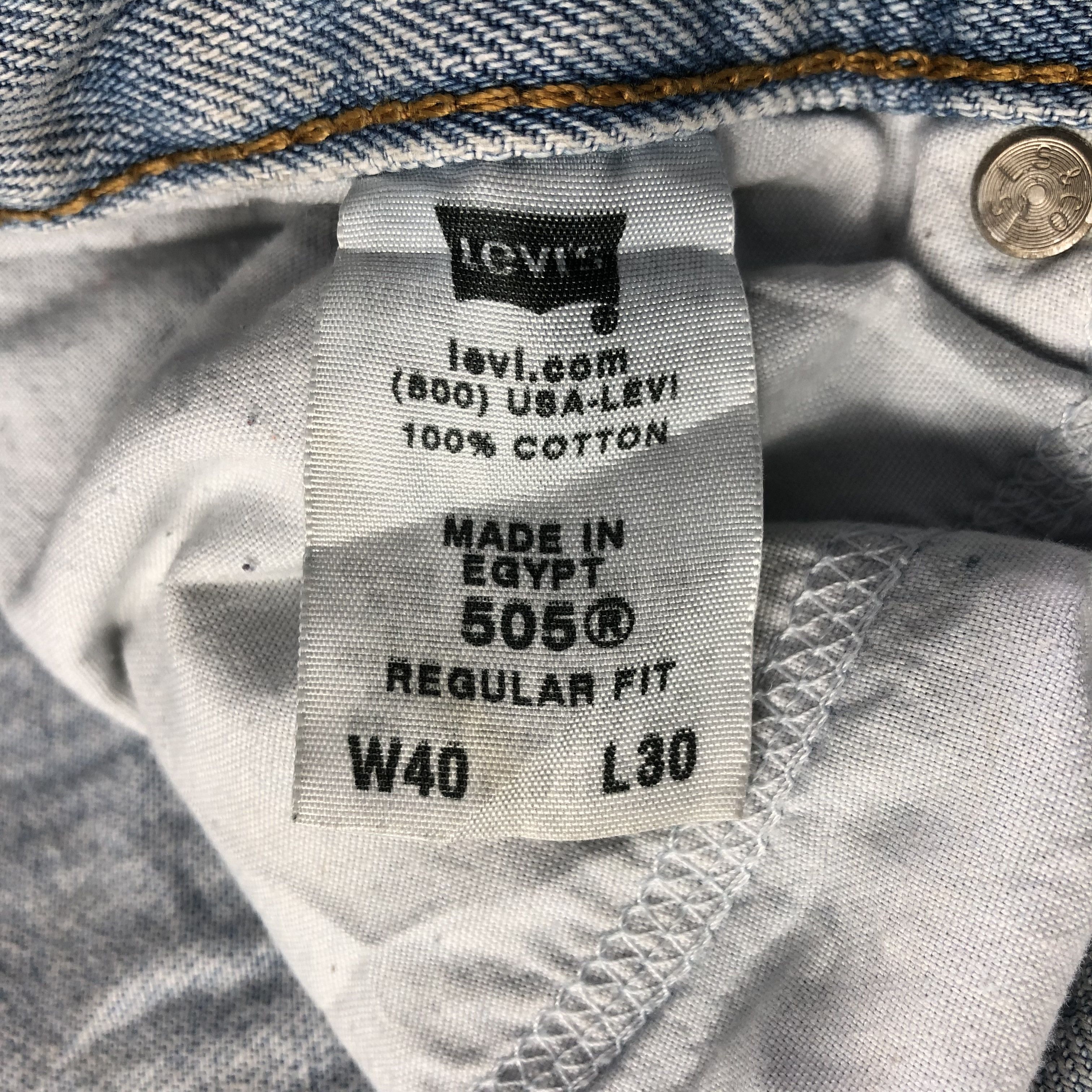 Levi's Vintage Light Wash Levis 505 Jeans-J4135 Size US 40 / EU 56 - 10 Thumbnail