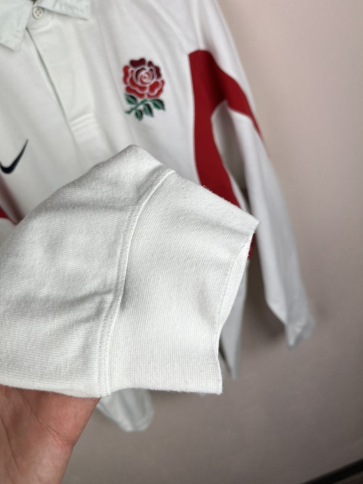 Nike VINTAGE NIKE ENGLAND RETRO RUGBY JERSEY DRILL BLOKE Y2K 90s Size US XXL / EU 58 / 5 - 12 Thumbnail