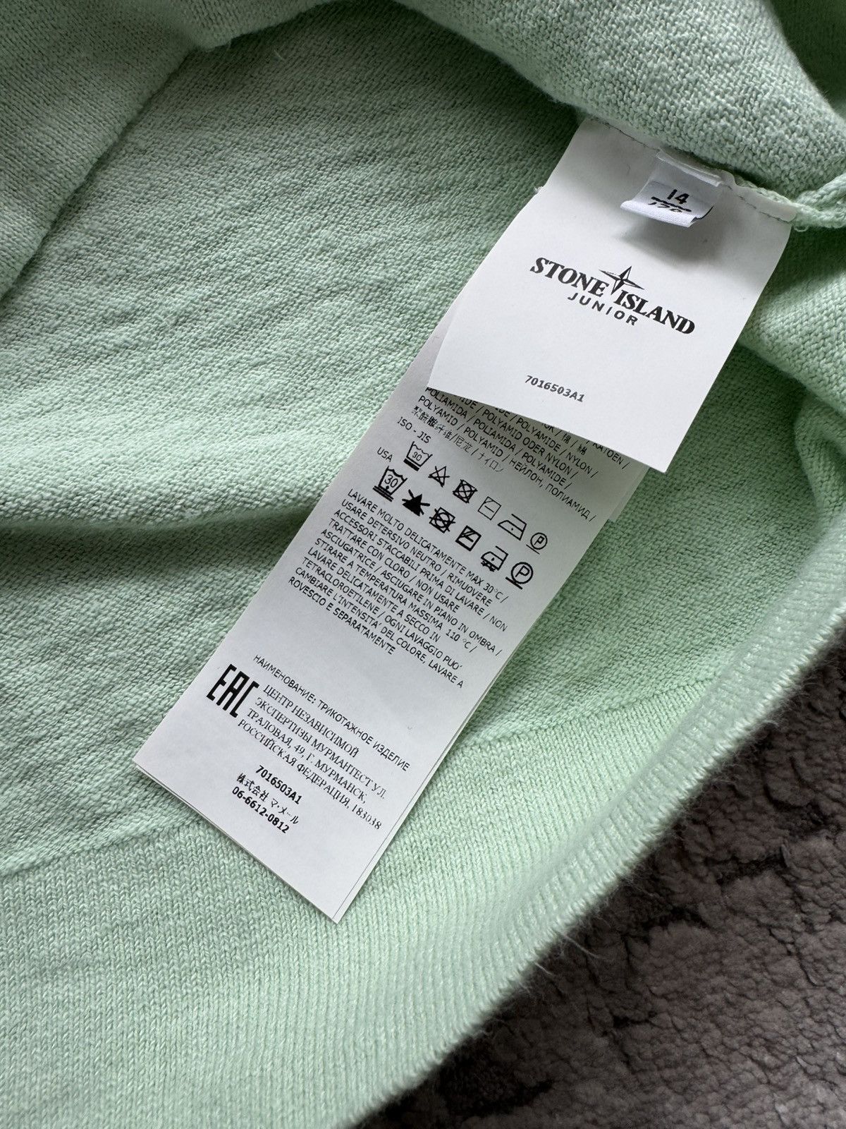 Stone Island Stone Island Knitted Junior Cotton Sweater Size S / 14 Size US S / EU 44-46 / 1 - 7 Thumbnail