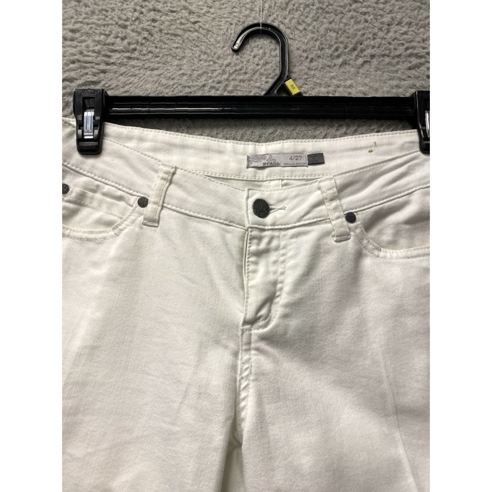 Prana prAna Jeans Chino Pant Women’s 30x30 White Boot Cut Pockets Size 30" / US 8 / IT 44 - 2 Thumbnail