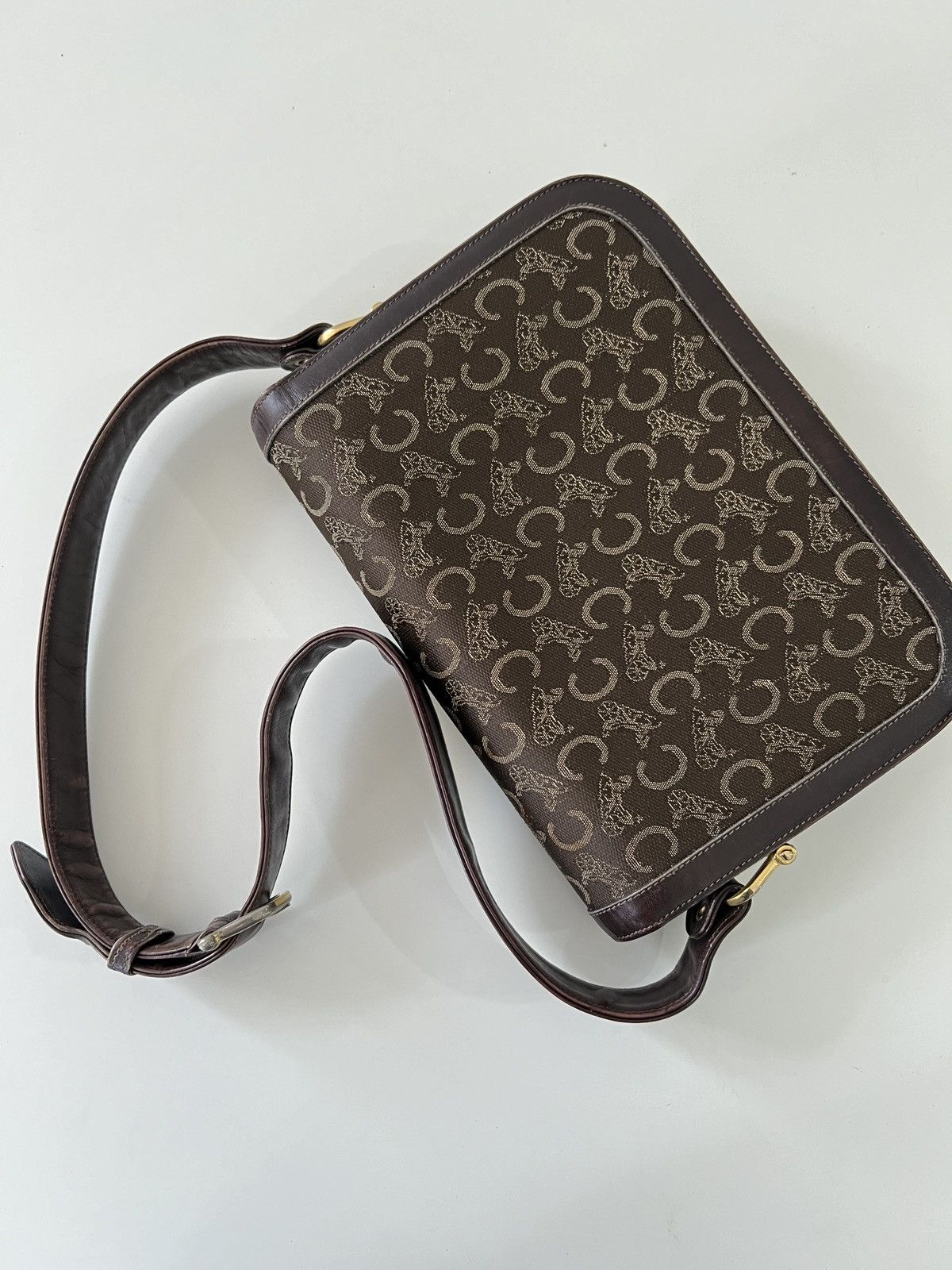 Celine × Vintage Celine macadam logo vintage box shoulder Size ONE SIZE - 3 Thumbnail