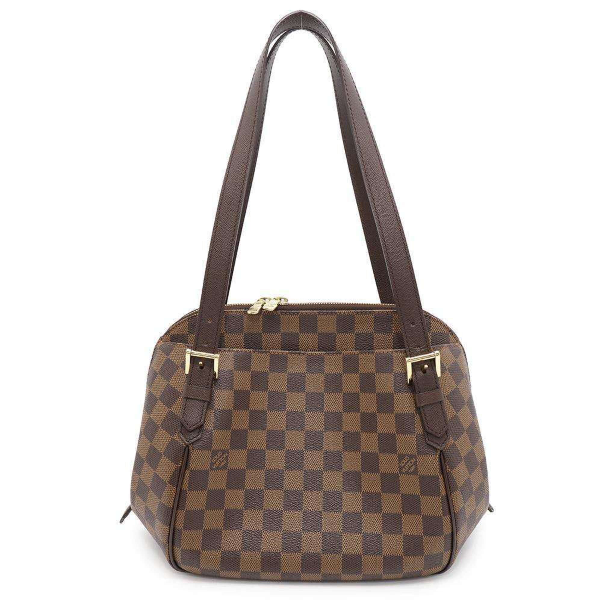 Louis Vuitton Shoulder Bag Damier Ebene Belem Mm N51174 Louis Vuitton in Red, Women's