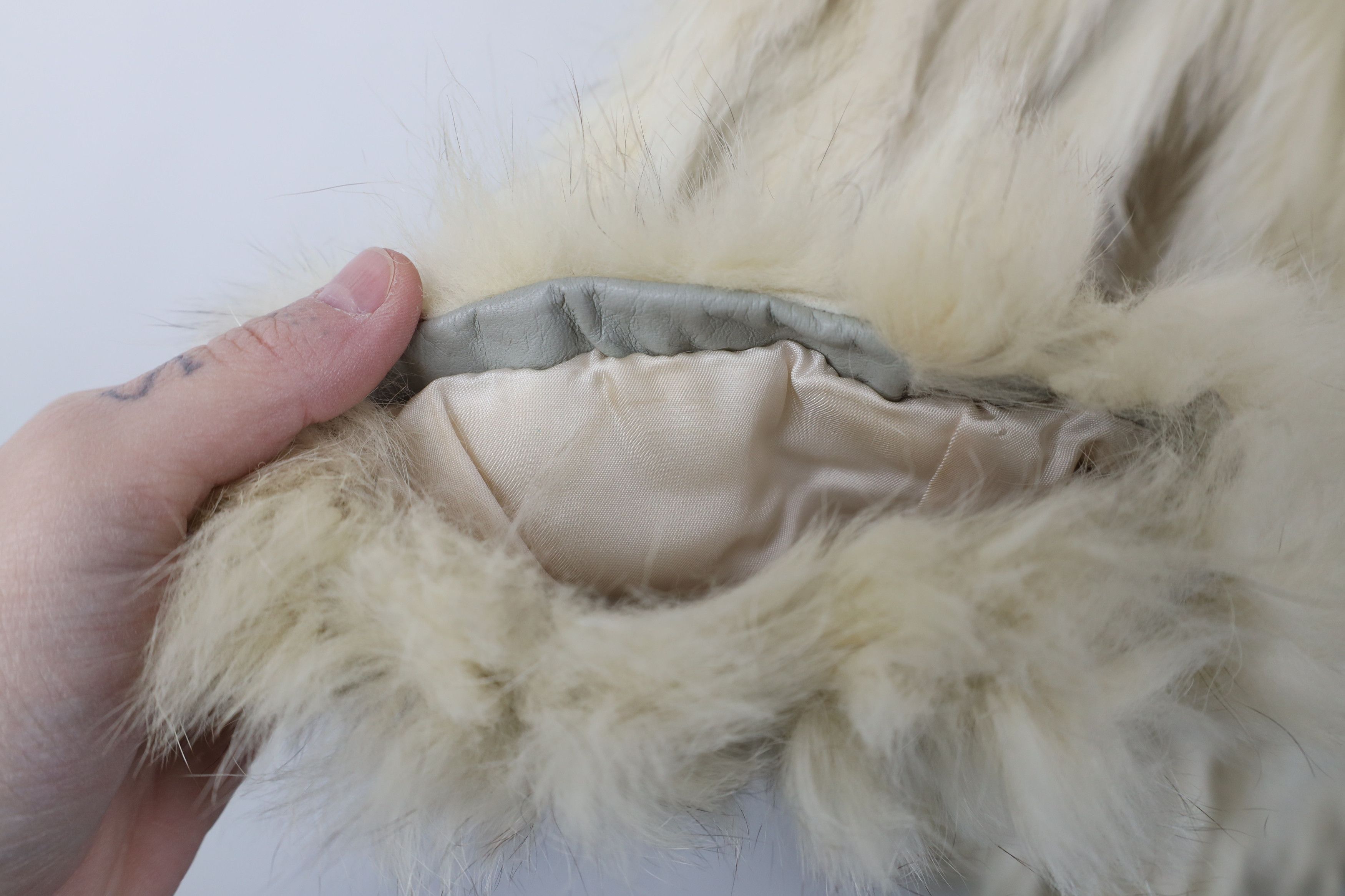 Vintage Vintage 80s 90s Streetwear Genuine Fox Fur Jacket Coat Cream Size M / US 6-8 / IT 42-44 - 5 Thumbnail