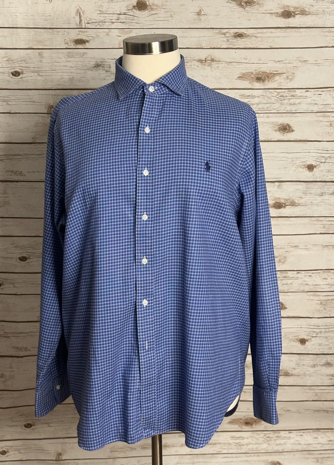 Polo Ralph Lauren Polo Ralph Lauren cotton blue/navy/white button-up shirt Size US XL / EU 56 / 4 - 1 Thumbnail