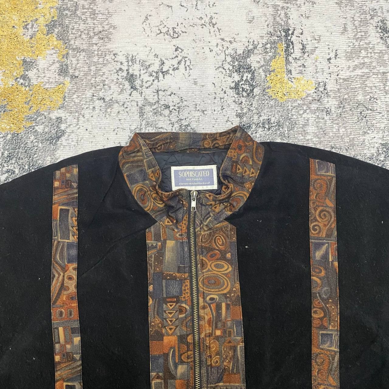 Vintage Z222 VTG JAPAN PICASSO ART STYLE JACKET Size US L / EU 52-54 / 3 - 6 Thumbnail