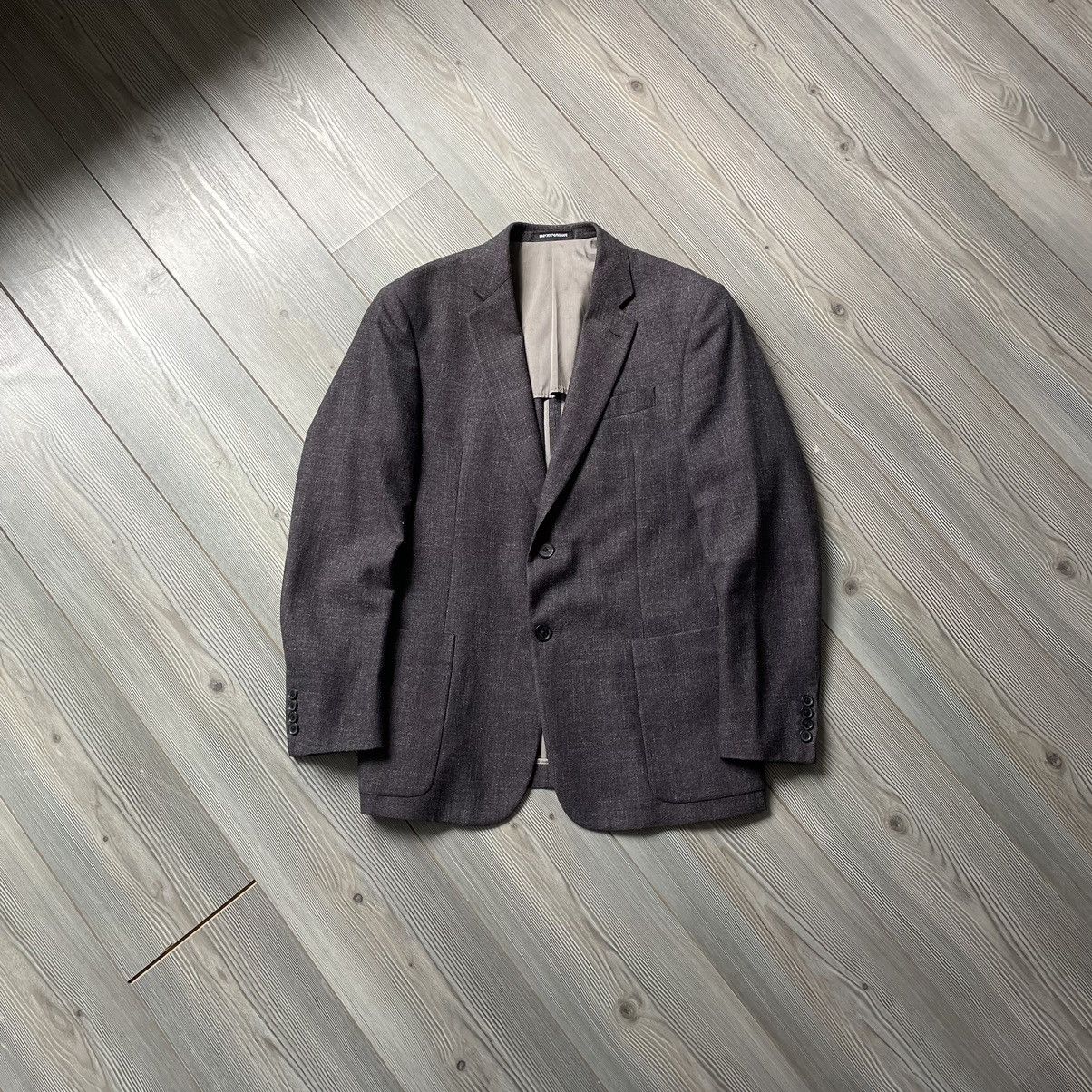 Emporio Armani Emporio Armani G Line Deco Wool Plaid Sport Blazer 50/L Size 50S - 1 Thumbnail