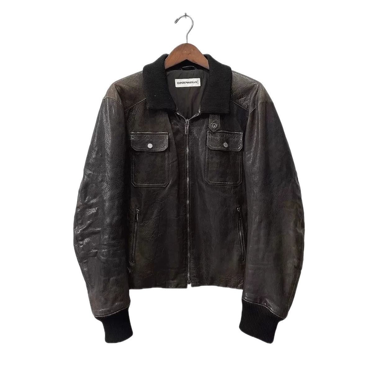 Emporio Armani × Giorgio Armani EMPORIO 90s armani archive LEATHER