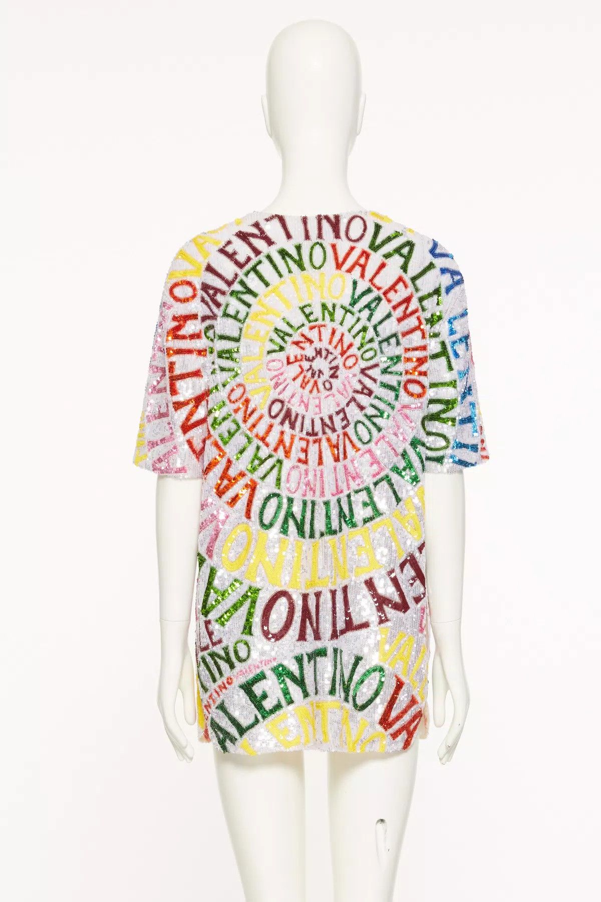 Valentino o1s1wg110625 Loop Kaftan Dress in Multicolor Size L / US 10 / IT 46 - 3 Thumbnail