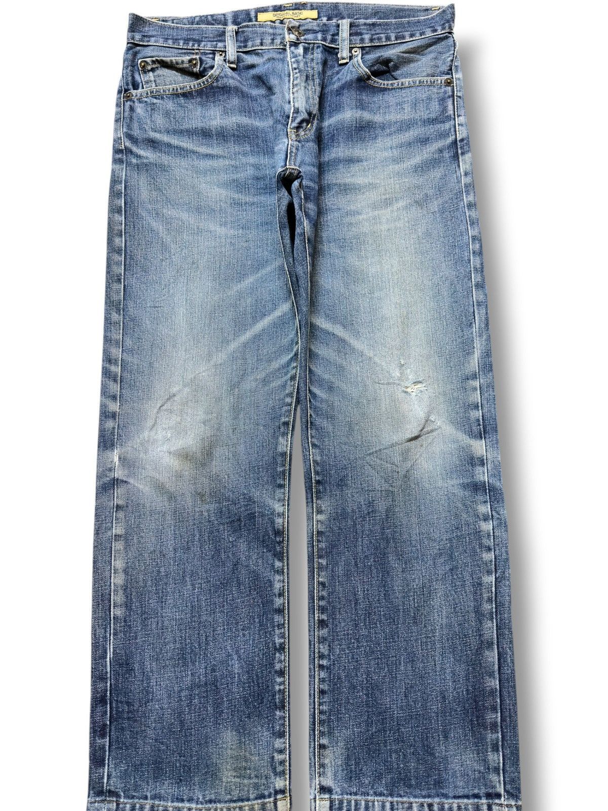 Uniqlo Vintage Uniqlo S-002 Regular Fit Straight Whiskers Denjm Size US 33 - 1 Thumbnail