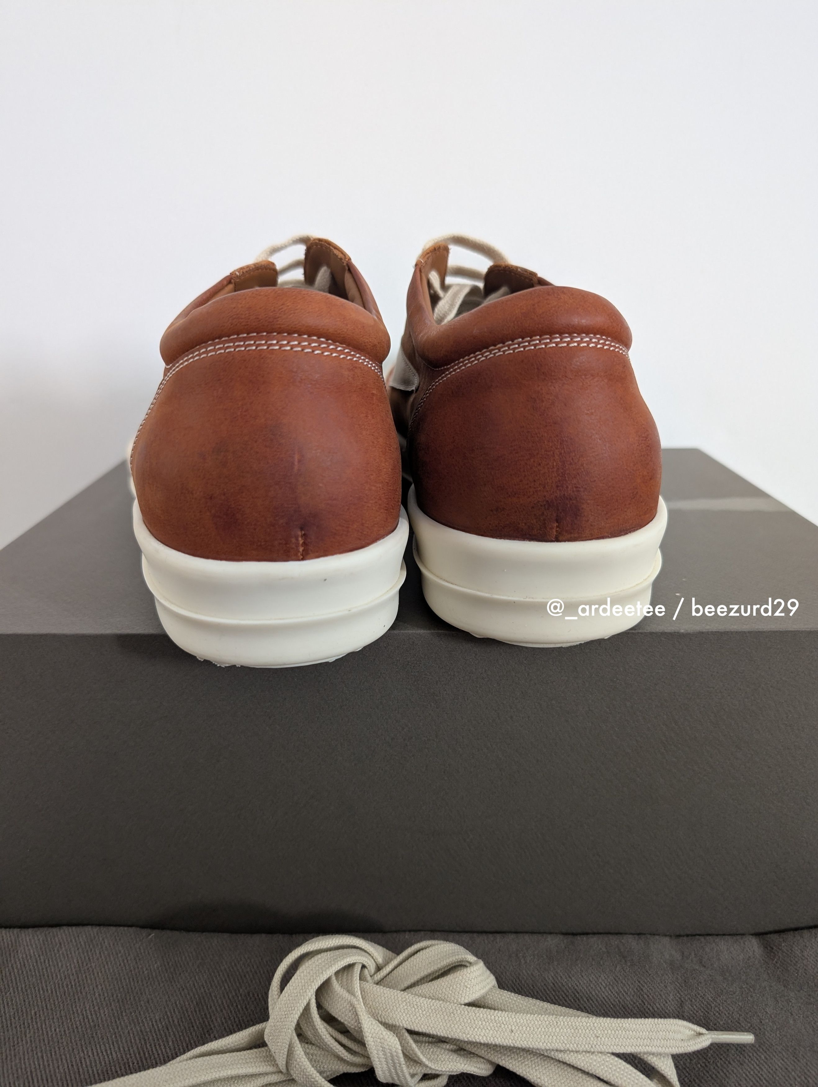 Rick Owens *NEW* NUBUCK LEATHER VINTAGE SNEAKERS VANS CLAY SS24 Size US 11 / EU 44 - 8 Thumbnail