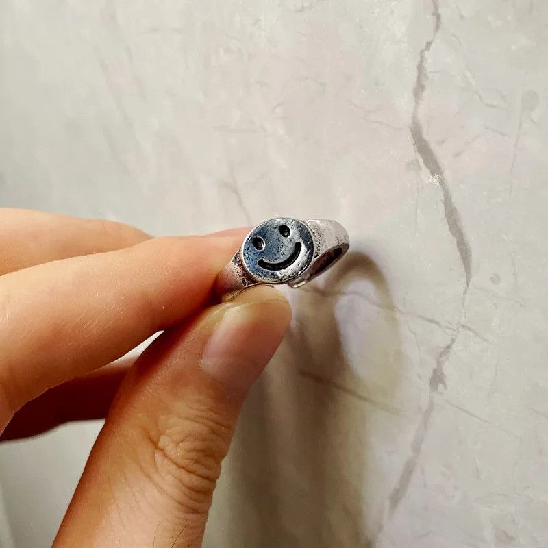 Other Retro Smile Face Ring Size ONE SIZE - 3 Thumbnail