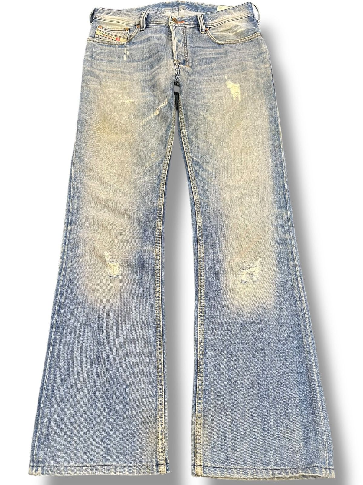 Diesel Vintage Diesel Zatiny Flare Mudwash Distressed Denim Size US 31 - 1 Thumbnail