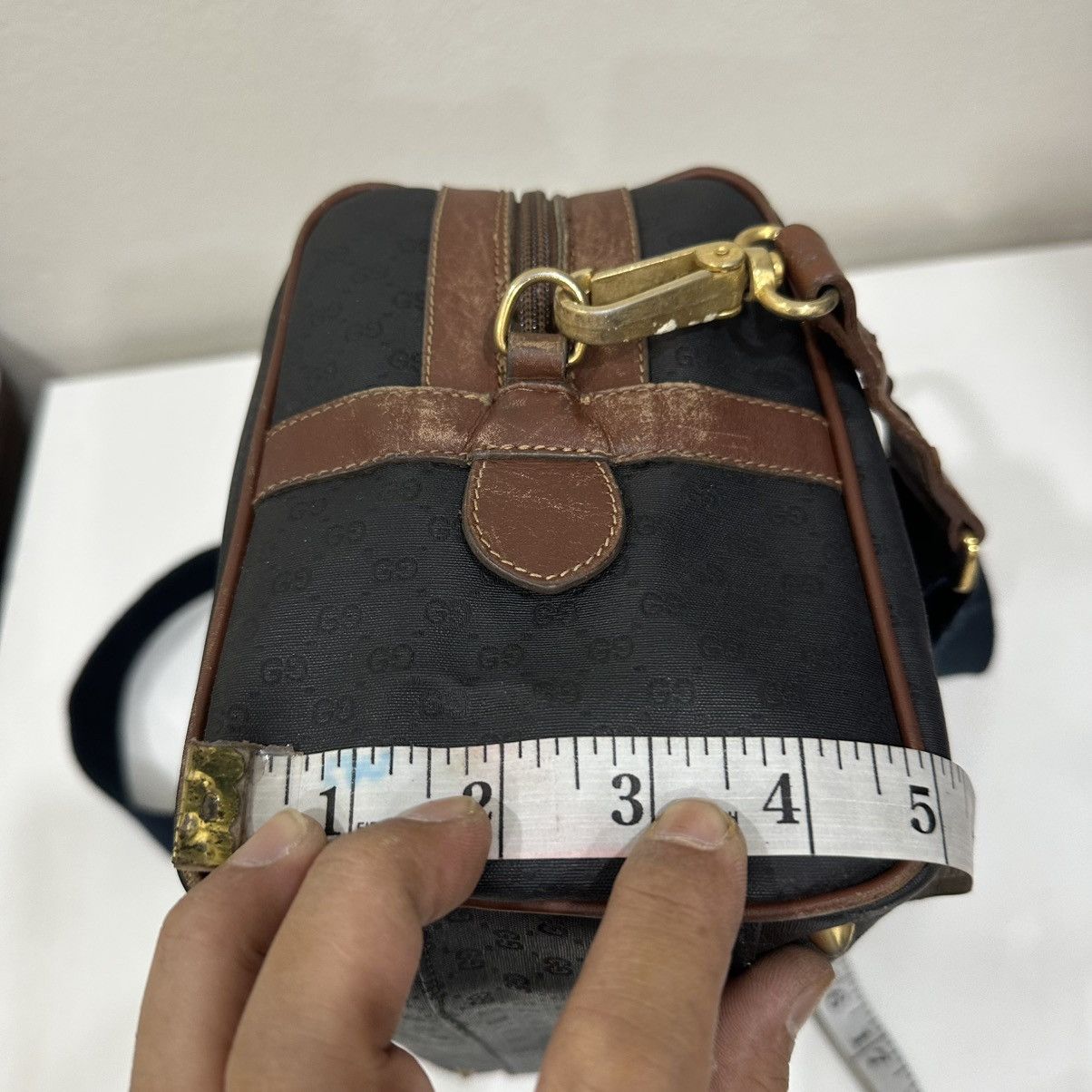 Gucci ‼️LASTDROP‼️ VINTAGE GUCCI GG MONOGRAM CANVAS BOSTON BAG Size ONE SIZE - 11 Thumbnail