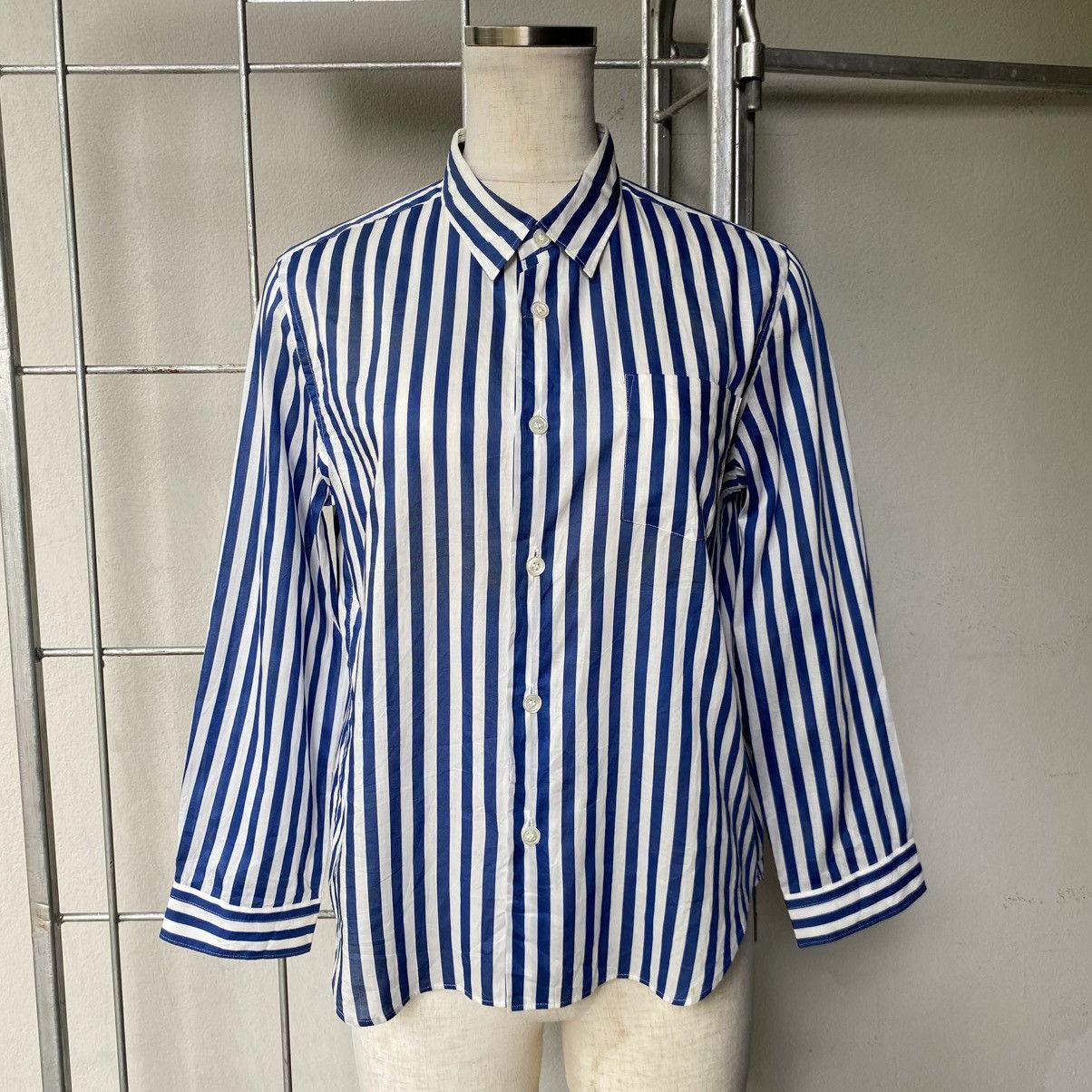Comme des Garcons COMME des GARCONS TAO Blue & White Stripe Shirt Size S / US 4 / IT 40 - 3 Thumbnail