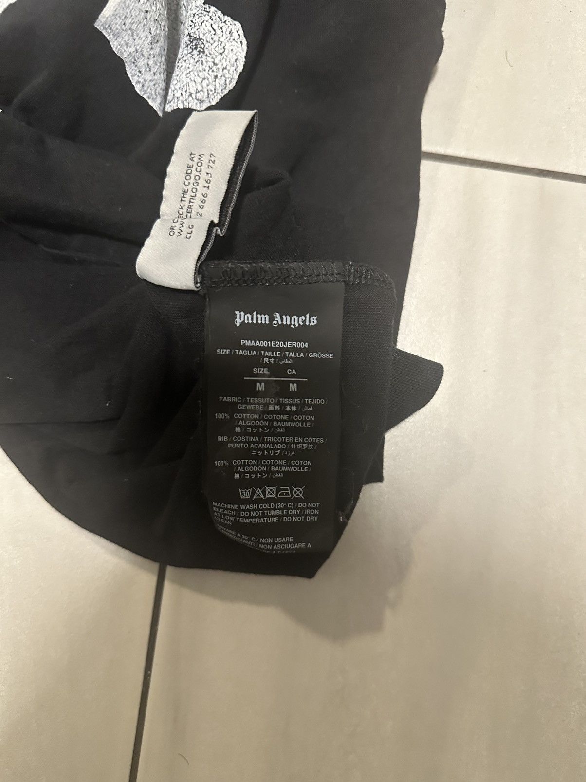 Palm Angels Black/White Palm Angels Ice Bear Size US M / EU 48-50 / 2 - 7 Thumbnail
