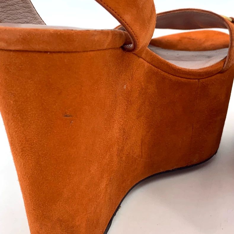 Gucci Orange horse buckle thick-soled sandals, high heels Size US 6 / IT 36 - 8 Thumbnail