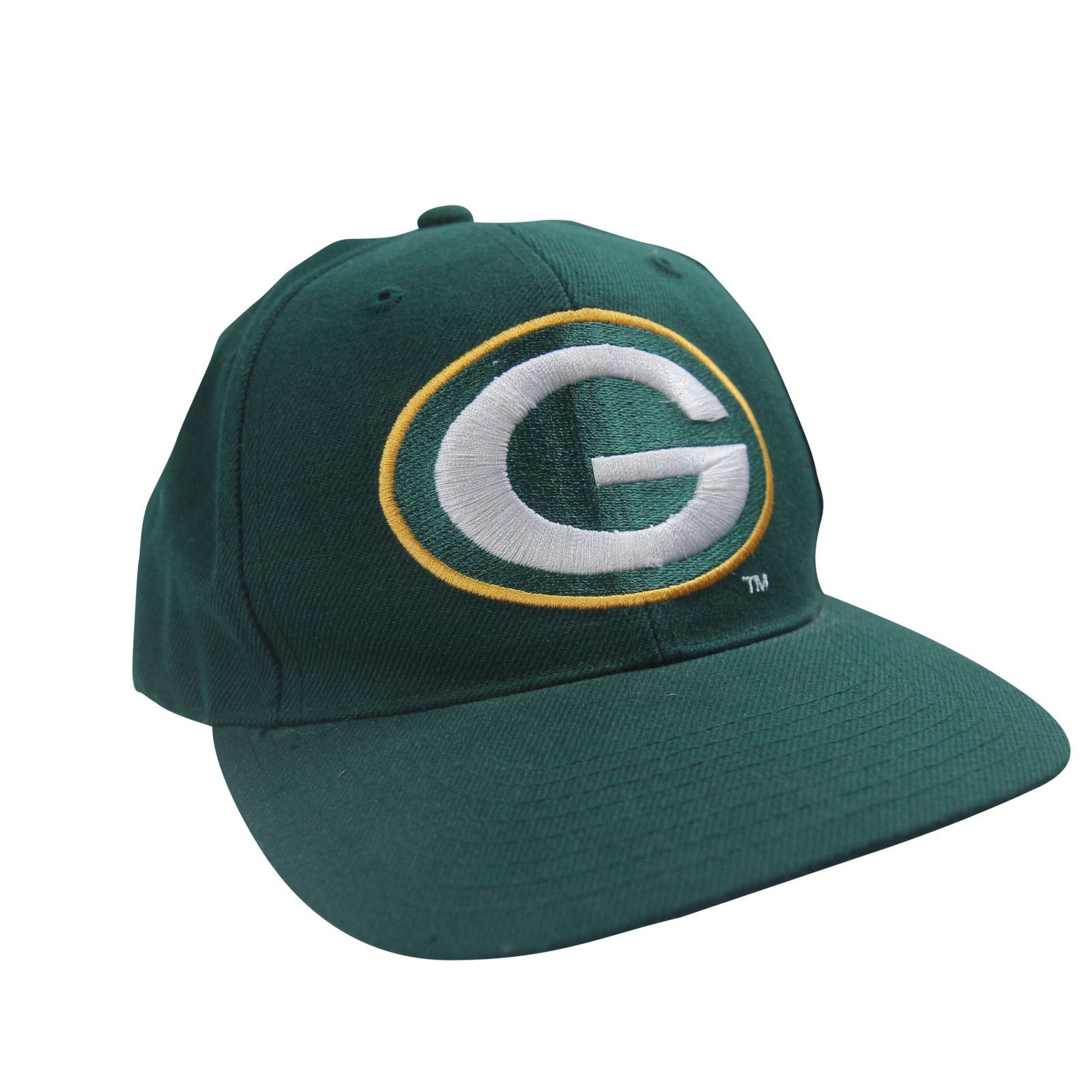 NFL × Vintage Vintage Green Bay Packers Spellout Snapback Hat Size ONE SIZE - 2 Thumbnail