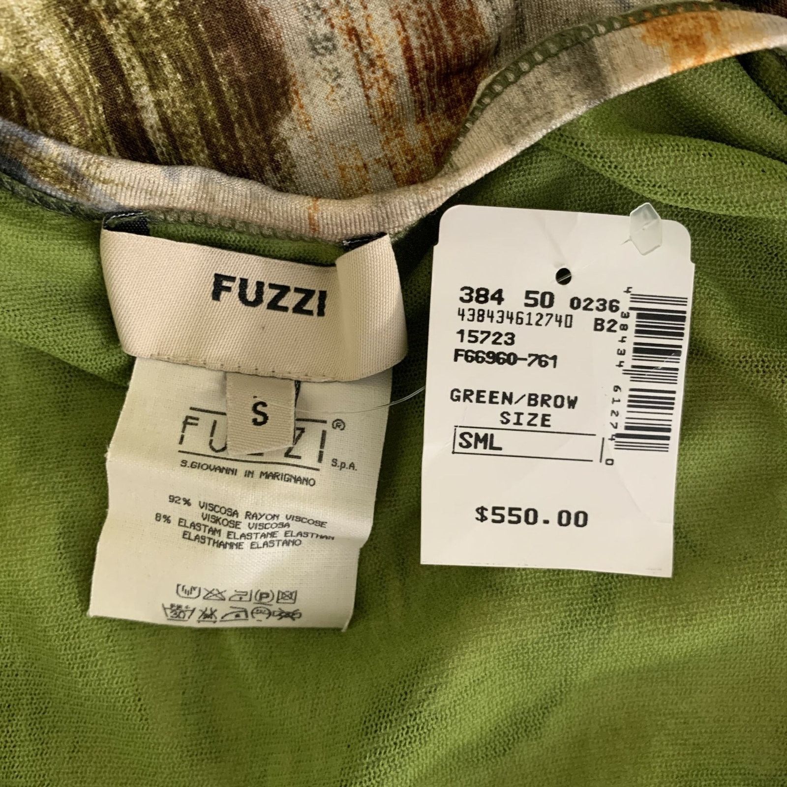 FUZZI FUZZI Size S Tan Rust Viscose Blend Floral Maxi Long Dress Size S / US 4 / IT 40 - 5 Thumbnail