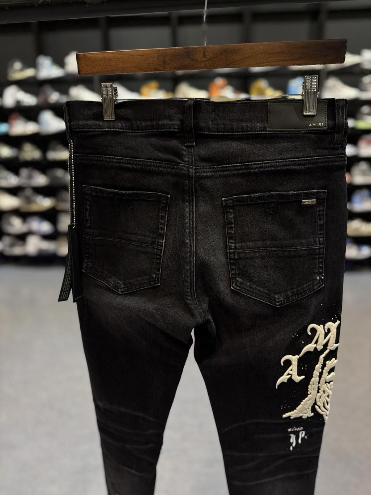 Amiri Size 32 - Amiri Wes Lang Patch Jeans 100% Authentic NEW Size US 32 / EU 48 - 10 Thumbnail