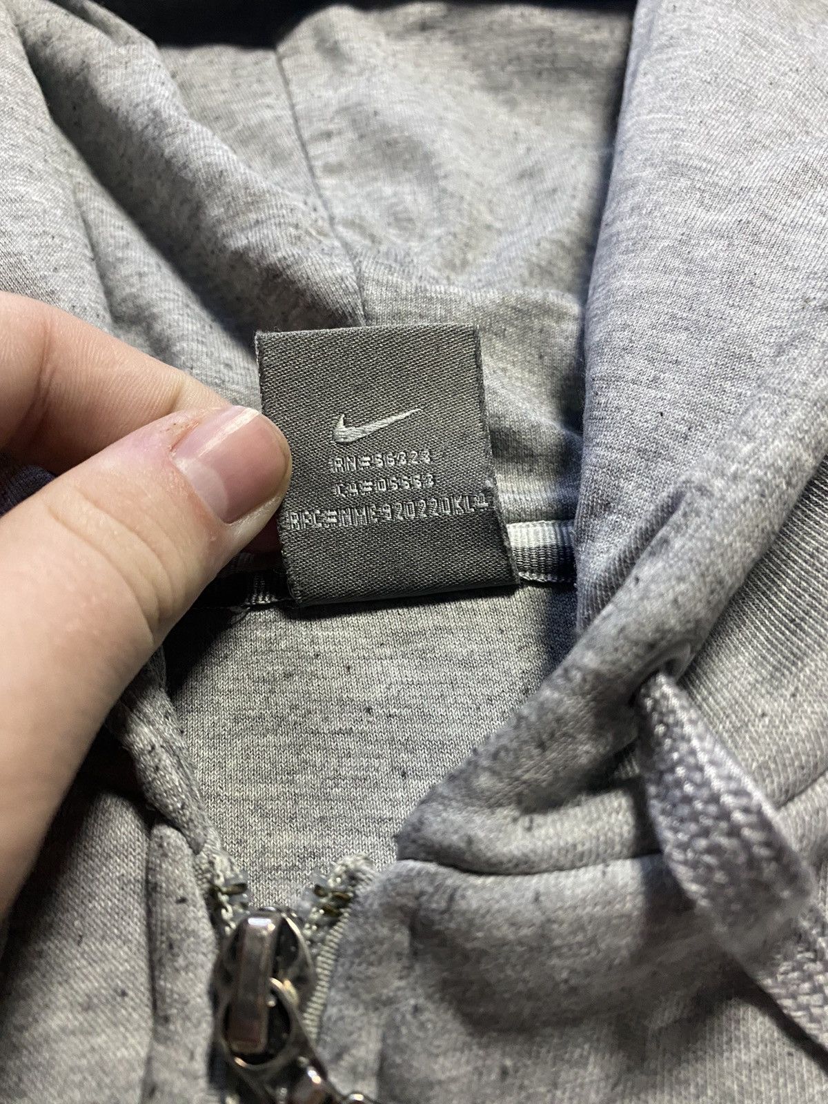 Nike Vintage Nike faded distressed full zip y2k hoodie oversize Size US XL / EU 56 / 4 - 4 Thumbnail