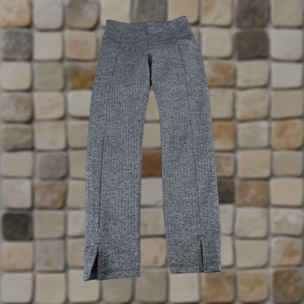 Athleta Athleta Leggings Womens XS Gray Herringbone Pockets Activewear Athletic City Athleisure 90s? Size 26" / US 2 / IT 38 - 1 Thumbnail