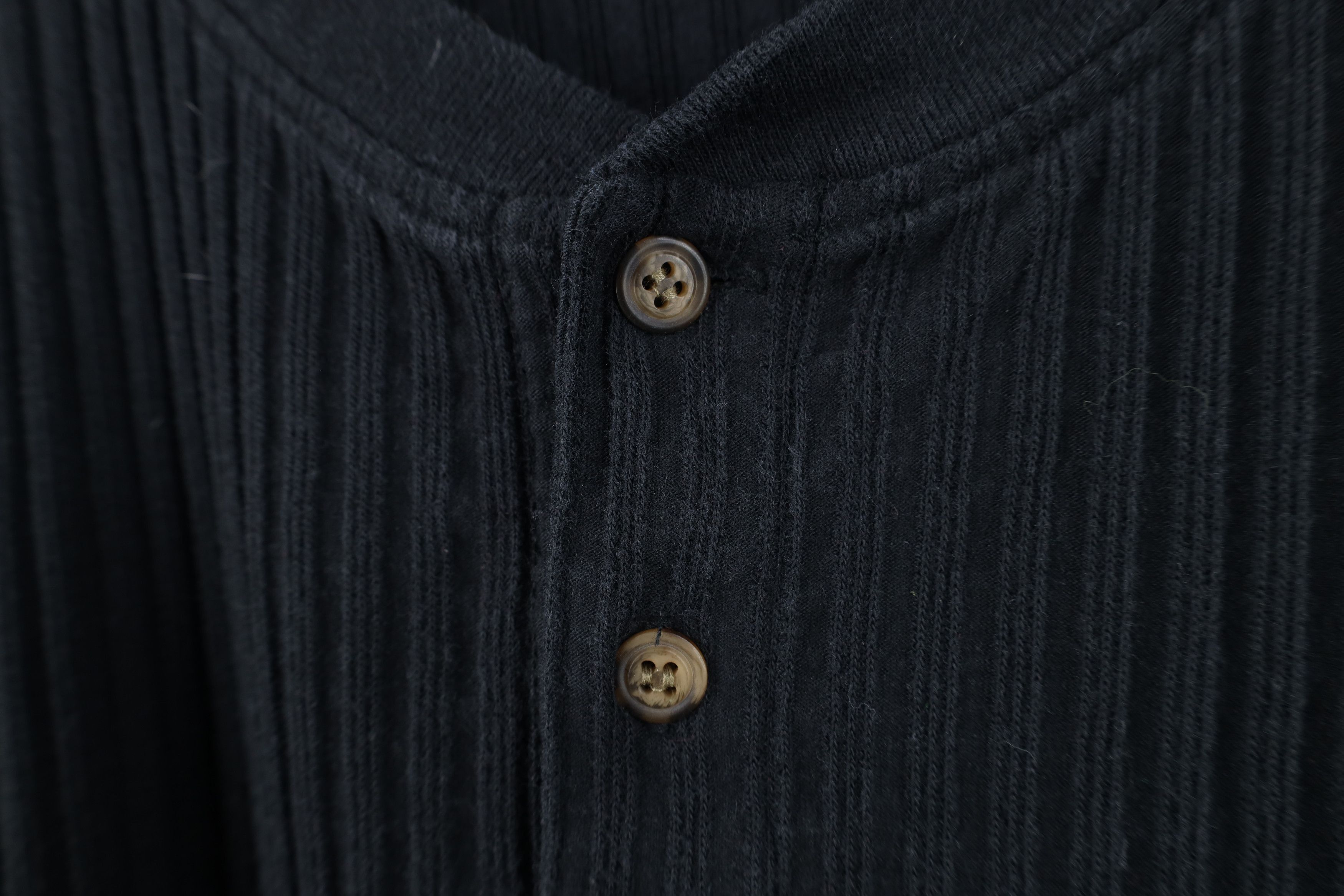 Vintage Vintage 90s Streetwear Ribbed Long Sleeve Henley T-Shirt Size US XL / EU 56 / 4 - 4 Thumbnail
