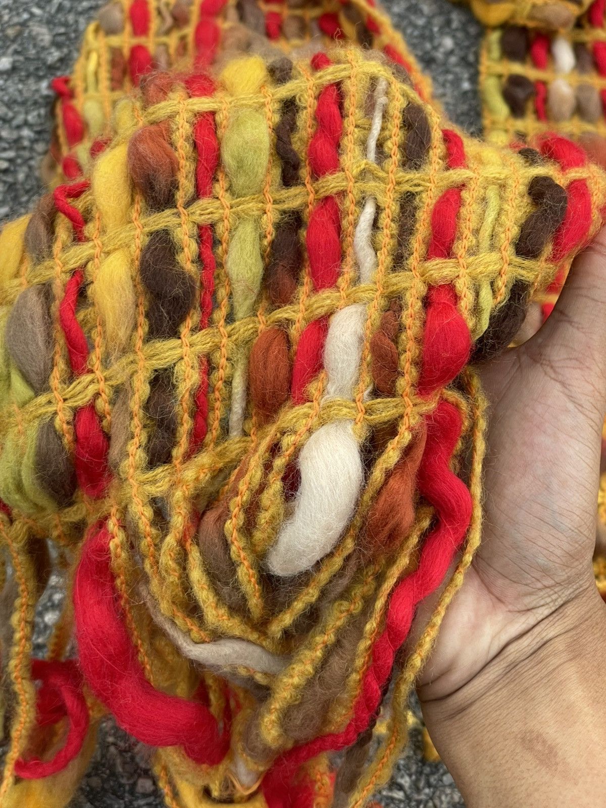 Seditionaries Knit Crochet Multi-Color Unisex Neck Scarf Size ONE SIZE - 3 Thumbnail