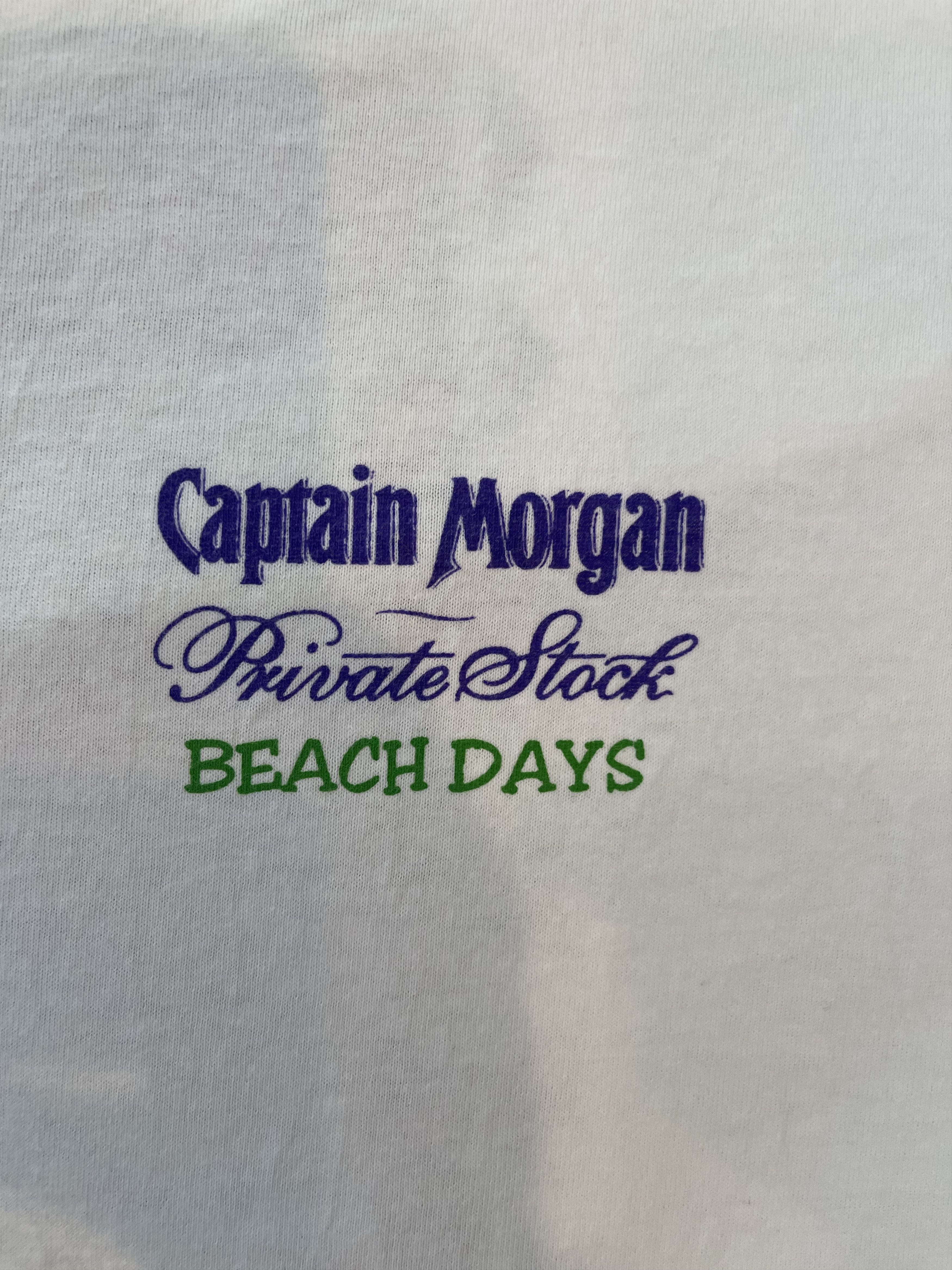 Gildan Vintage 90s Captain Morgan Private Stock Promo Tee Size US XL / EU 56 / 4 - 4 Thumbnail