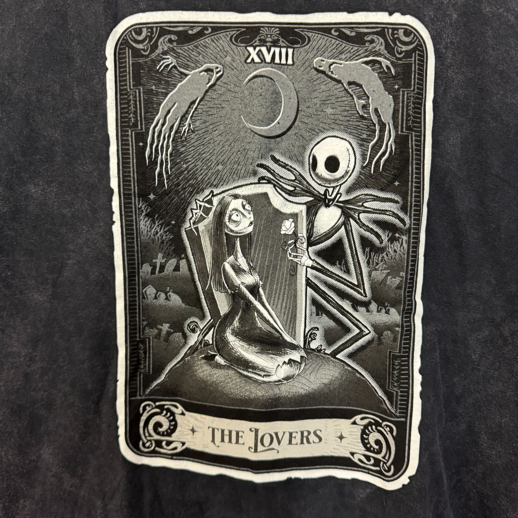Disney Nightmare before Christmas Lovers tarot card tee size 2xl. Size US XXL / EU 58 / 5 - 2 Thumbnail