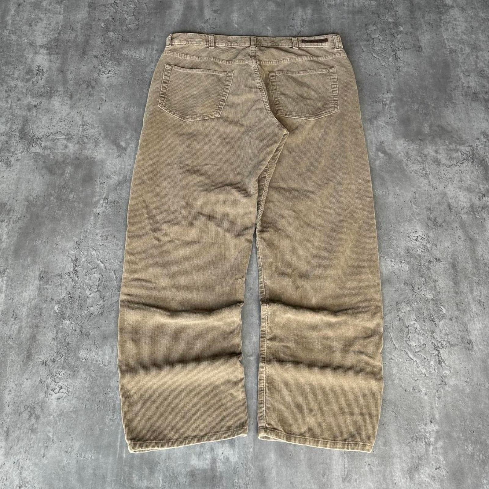 Calvin Klein × Designer × Vintage Vintage Y2K Calvin Klein Baggy Corduroy Skater Cyber Pants Size US 38 / EU 54 - 2 Thumbnail