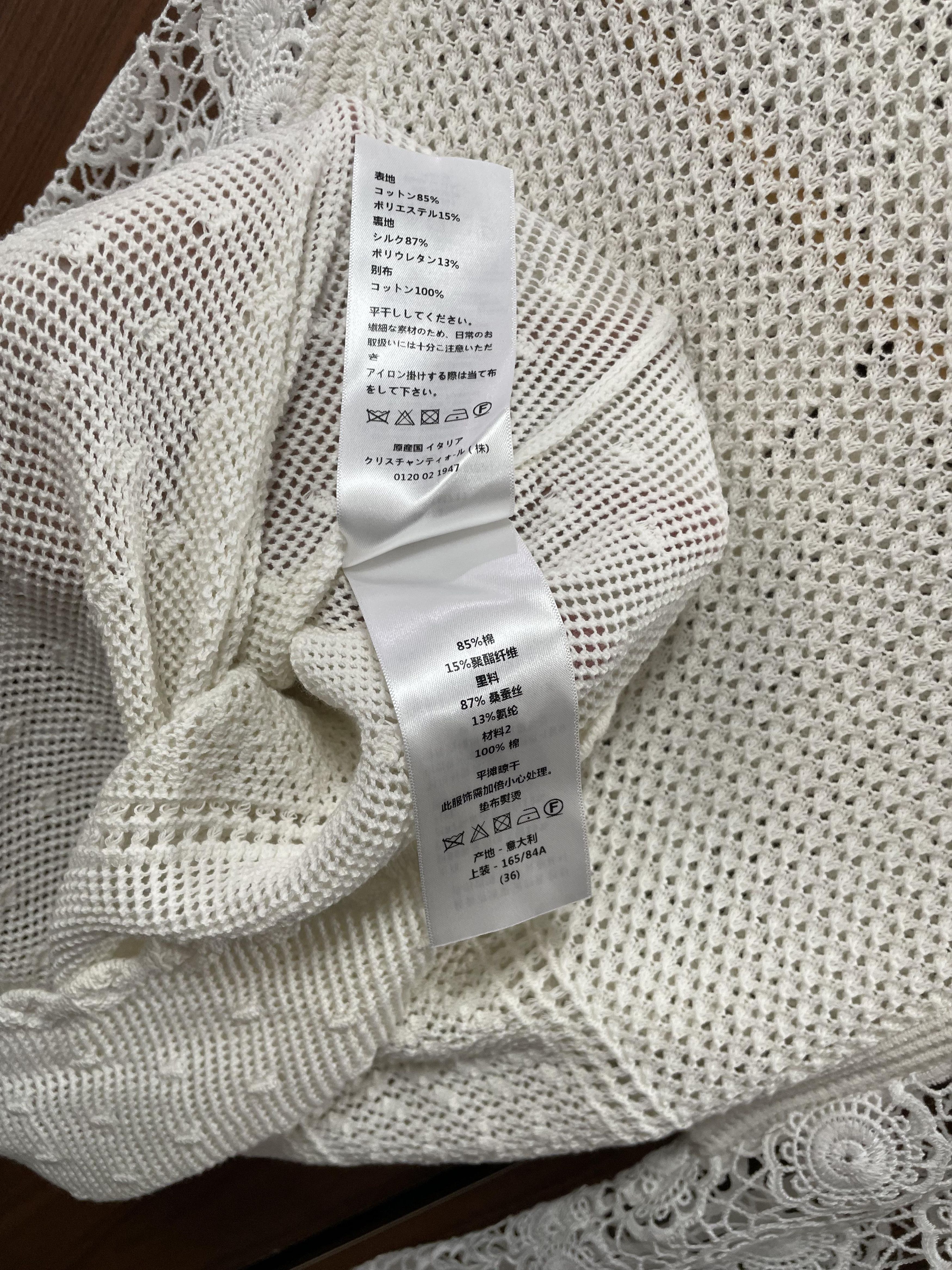 Dior Christian Dior - Knit Sweater - Crochet Size S / US 4 / IT 40 - 13 Thumbnail