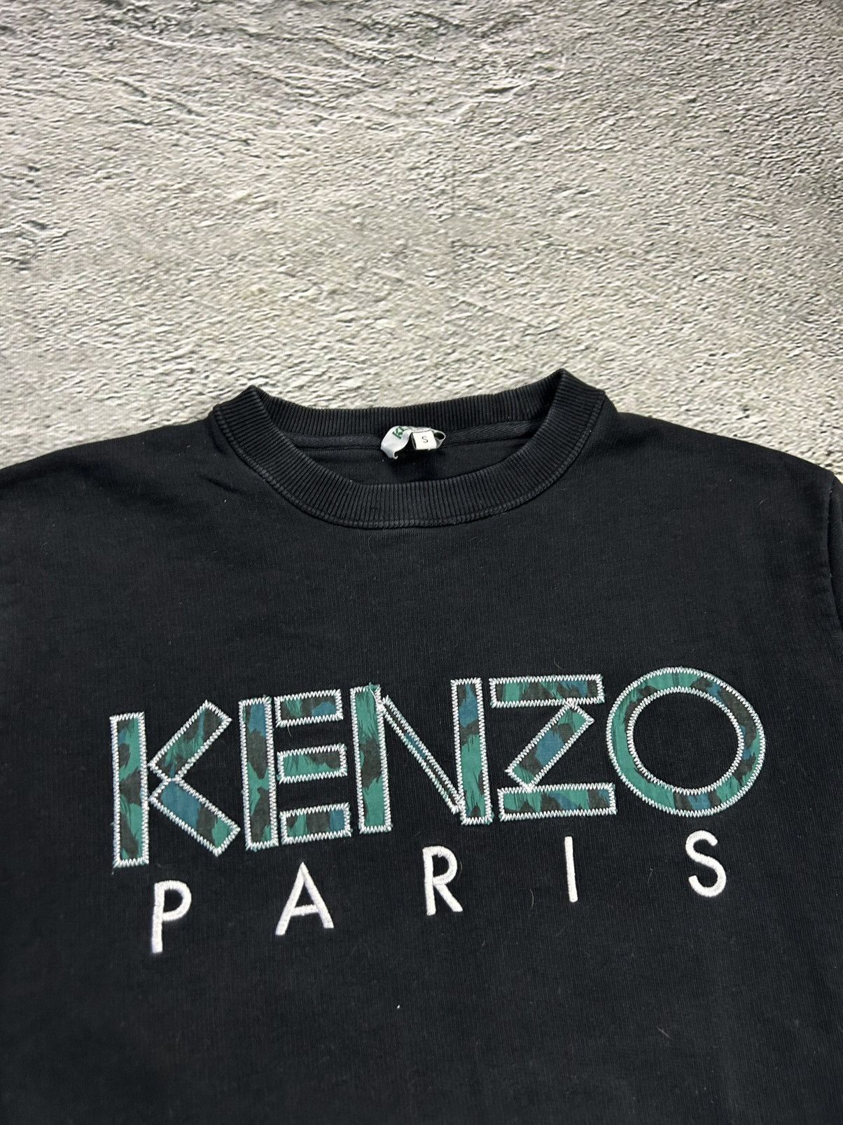 Kenzo Kenzo Sweatshirt black big logo Paris crewneck Size US S / EU 44-46 / 1 - 2 Thumbnail