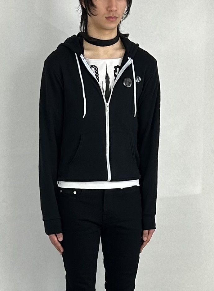 Other AA hedi slimane plain black slim zip front hoodie Size US S / EU 44-46 / 1 - 2 Thumbnail