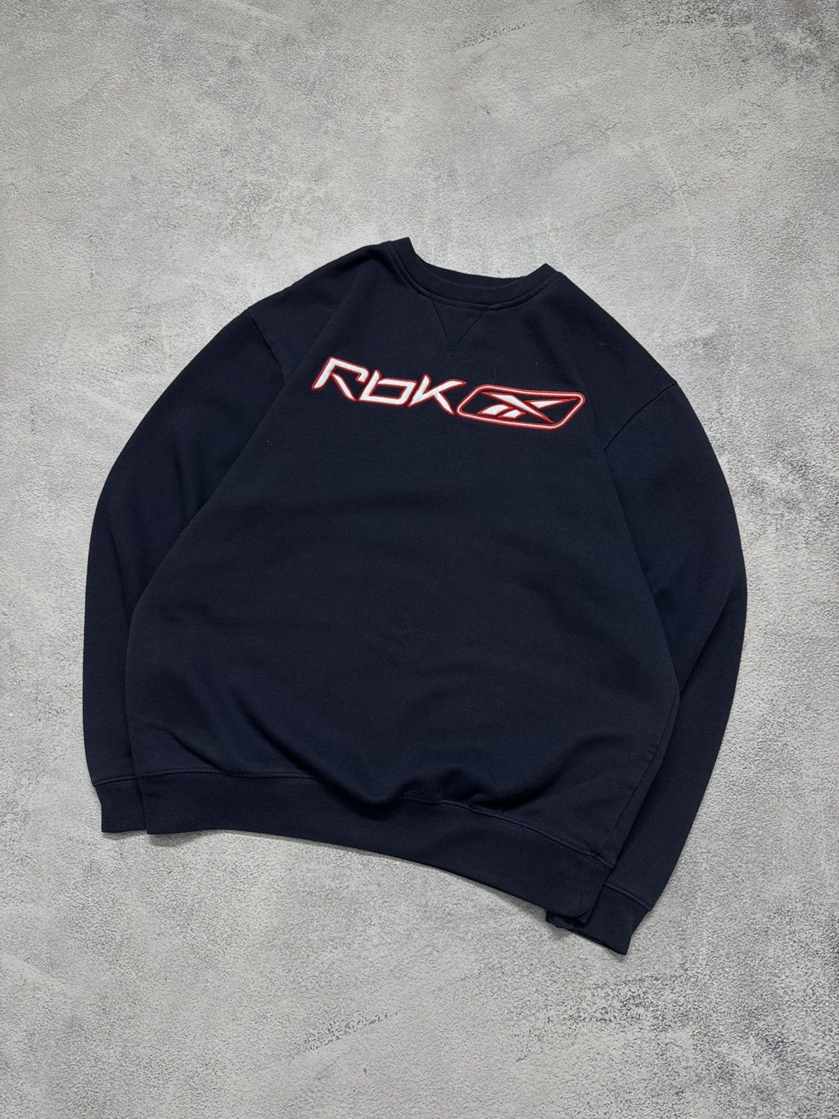 Reebok Vintage Y2k Reebok Big Logo Sweatshirt 00’s Size L / US 10 / IT 46 - 4 Thumbnail