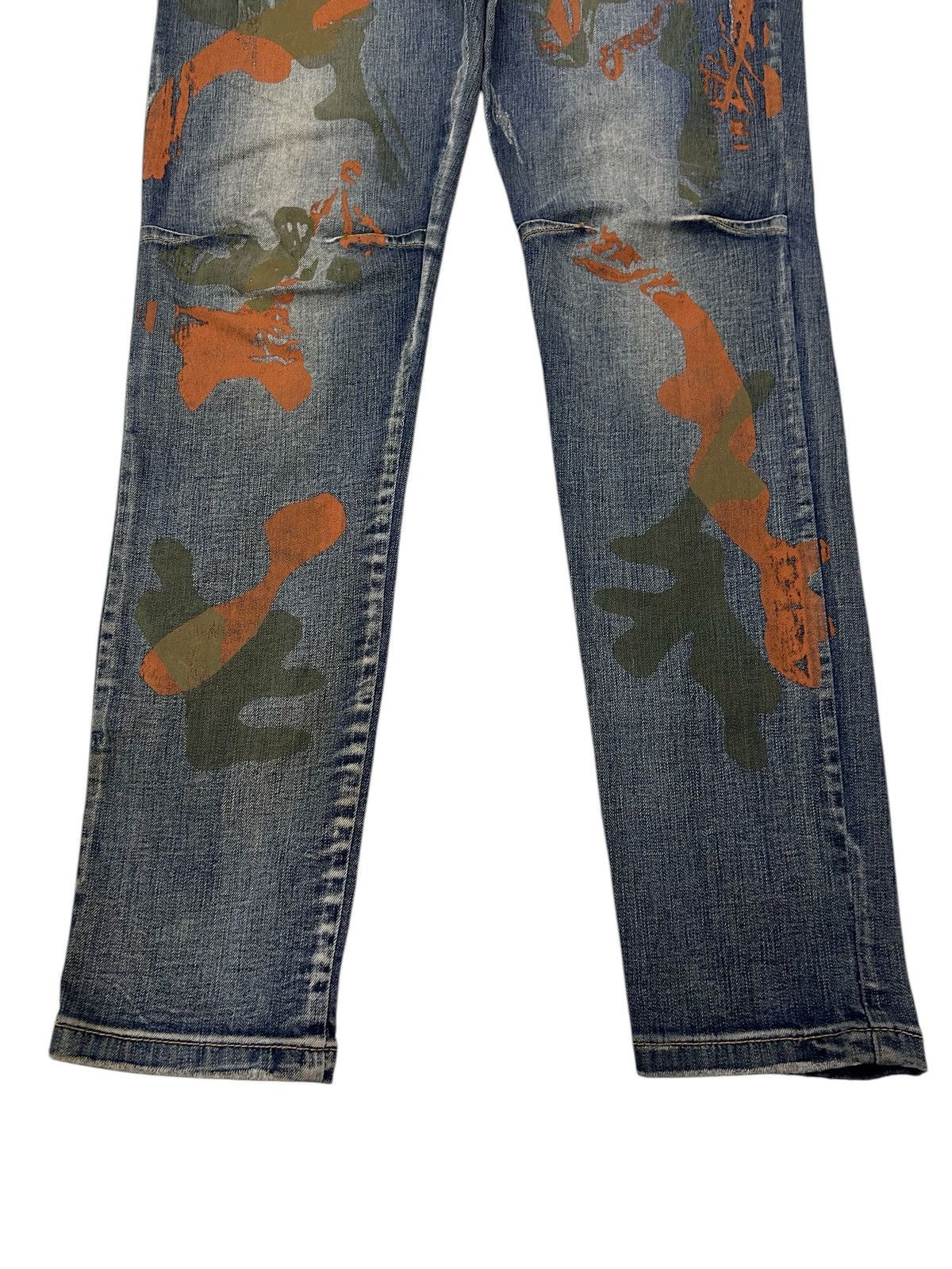 Japanese Brand × Vintage RARE! DENIM STYLED ITALY ART PAINT STREETWEAR JEANS Size US 32 / EU 48 - 6 Thumbnail