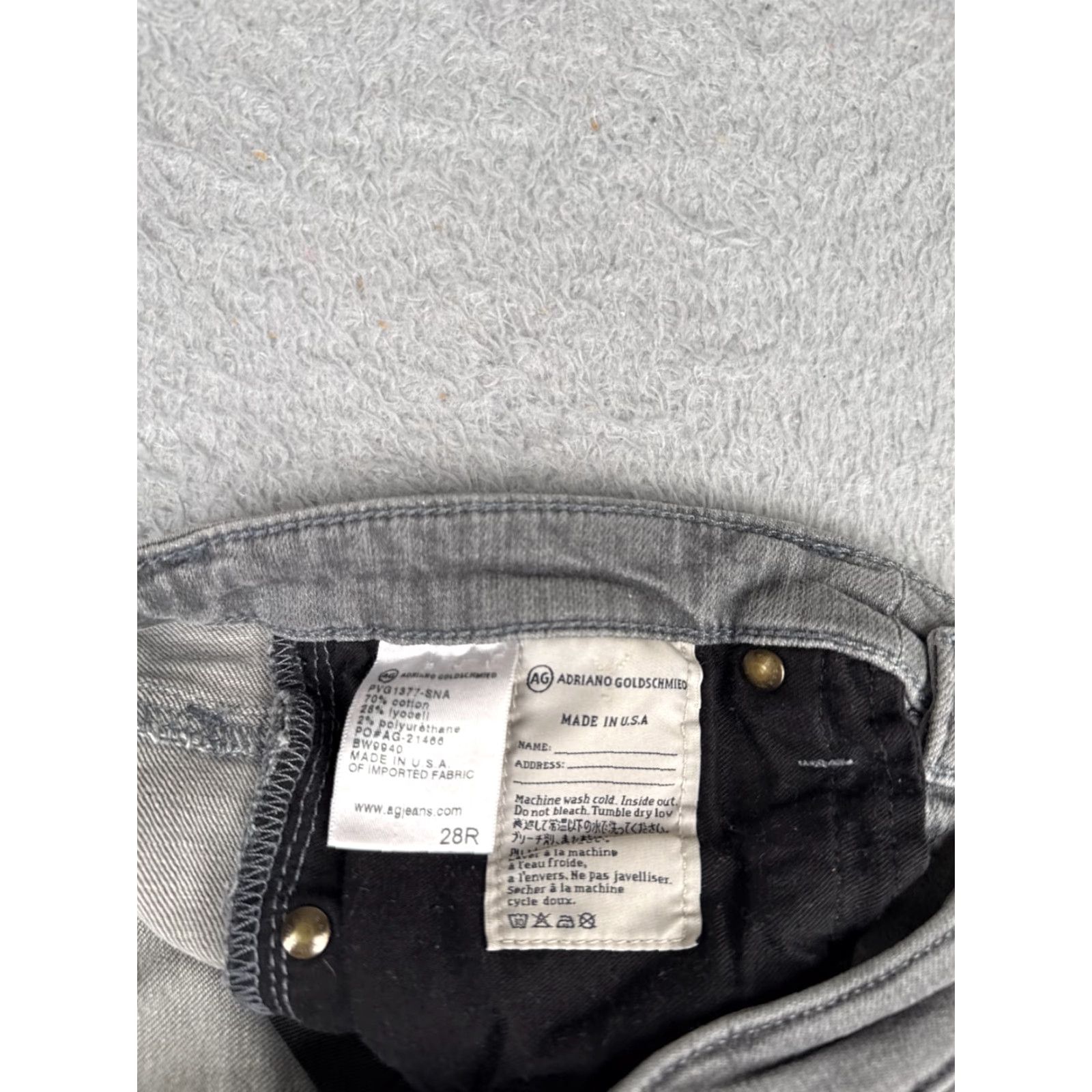 Vintage Adriano Goldschmied Jeans Women 28 Gray The Stevie Ankle Slim Straight Leg 28x28 Size 28" / US 6 / IT 42 - 7 Thumbnail